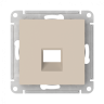 Лицевая панель для розетки компьютерной RJ45 Keystone, Песочный, AtlasDesign SE ATN001284