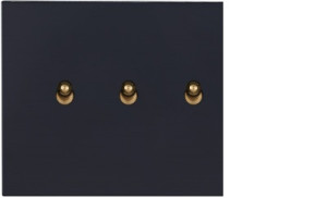 Выключатель тумблерный 3 кл. (внутренний монт.), Черный, Bilbao Salvador SJAN13A1A3