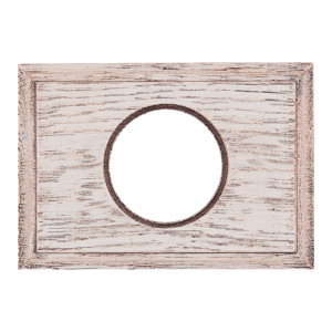 Рамка 1 местная деревянная (внутренний монт.), прямоугольник, Дуб выбеленный/Корич. патина, Salvador С11ВДК