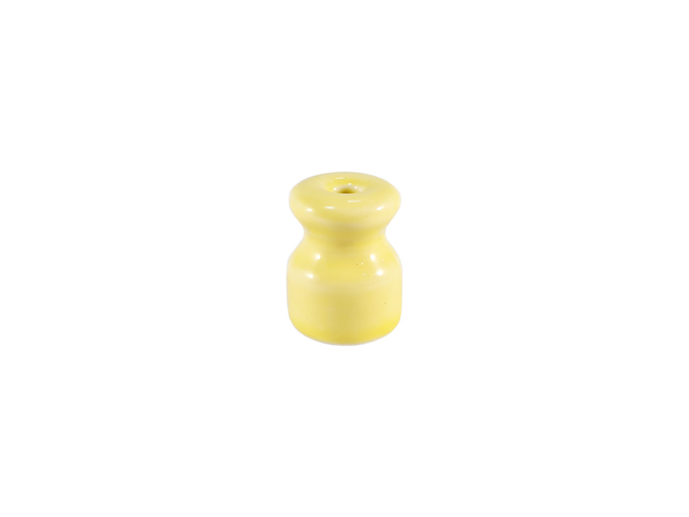 Кабельный изолятор керамика, желтый giallo, Leanza ИЖ