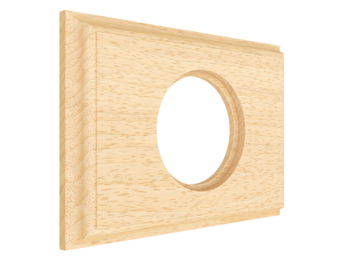 Рамка 1 местная деревянная (внутренний монт.), прямоугольник, Без тонировки, Лахта ТМ МезонинЪ GE70861-00