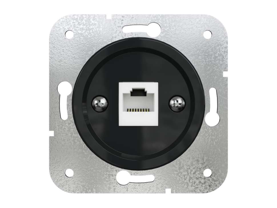 Розетка компьютерная RJ45 (внутренний монт.), Антрацит, Лахта ТМ МезонинЪ GE35341-58 Розетка компьютерная RJ45 (внутренний монт.), Антрацит, Лахта ТМ МезонинЪ GE35341-58