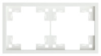 Рамка 2 местная, Белый сатин, Standart Rikett 35820 MW