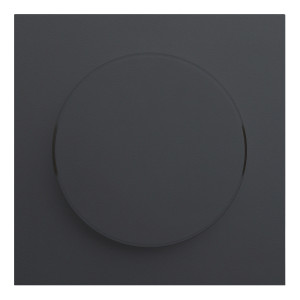 Лицевая панель для поворотного диммера, Черный сатин, Rikkett 35721 MB