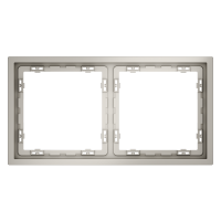 Рамка 2 местная, пластик, Кашемир, VOLTUM S70 VLS100203