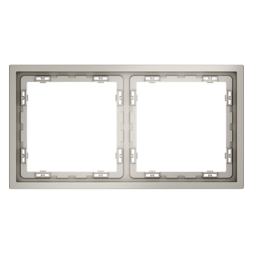 Рамка 2 местная, пластик, Кашемир, VOLTUM S70 VLS100203