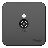 Розетка О/У телевизионная TV простая, Антрацит, Blanca SE BLNTA000016