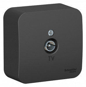 Розетка О/У телевизионная TV простая, Антрацит, Blanca SE BLNTA000016