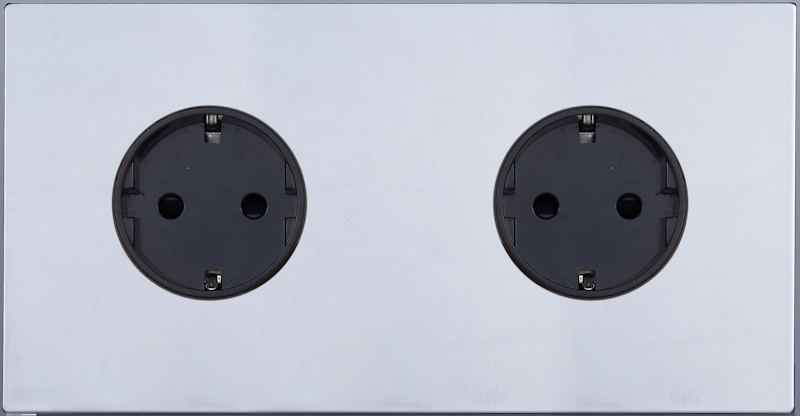 Розетка 2-ая с З/К (внутренний монт.), Хром, Navarra Salvador SJAN77DC11 (SJAN77EC11) Розетка 2-ая с З/К (внутренний монт.), Хром, Navarra Salvador SJAN77DC11 (SJAN77EC11)