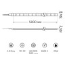 Светодиодная влагозащищенная лента Gauss 4,8W/m 60LED/m 2835SMD холодный белый 5M 311000305