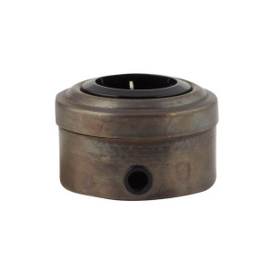 Ретро розетка c З/К из металла, Патина/Чёрный Vintage М1-23-27