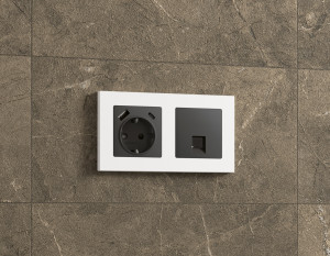 Рамка 3 местная пластик, Белый матовый, ALFA Techno Ambrella Volt AF220123