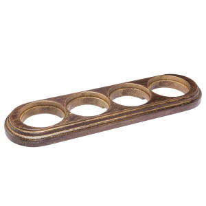 Рамка 4 местная деревянная под декор. накладку, овал, Венге/Золот. патина, Salvador О114ВГЗ Рамка 4 местная деревянная под декор. накладку, овал, Венге/Золот. патина, Salvador О114ВГЗ