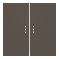 Лицевая панель выключателя 2 кл. перекрестного с подсветкой, Капучино, Rikett 35615 CP