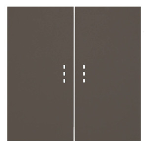 Лицевая панель выключателя 2 кл. перекрестного с подсветкой, Капучино, Rikett 35615 CP