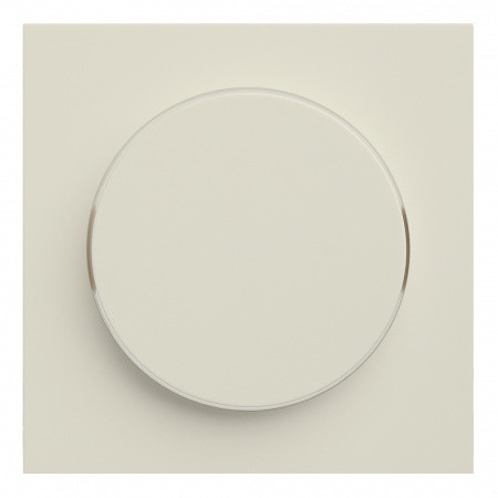 Лицевая панель для поворотного диммера, Кремовый сатин, Rikkett 35721 MC Лицевая панель для поворотного диммера, Кремовый сатин, Rikkett 35721 MC