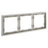 Рамка 3 местная, пластик, Кашемир, VOLTUM S70 VLS100303