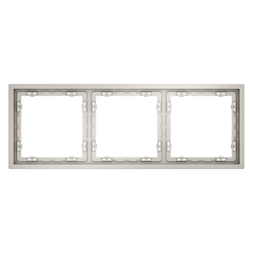 Рамка 3 местная, пластик, Кашемир, VOLTUM S70 VLS100303