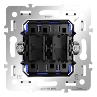 Механизм проходного выключателя 2-кл 10А, S70 Voltum VLS0203M