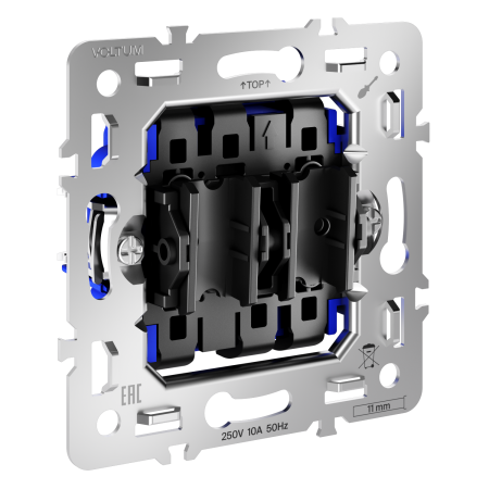 Механизм проходного выключателя 2-кл 10А, S70 Voltum VLS0203M