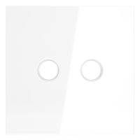 Лицевая панель для розетки телевизионной оконечной TV+SAT, Белый глянцевый, Voltum S70 VLS001601