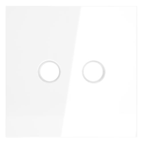 Лицевая панель для розетки телевизионной оконечной TV+SAT, Белый глянцевый, Voltum S70 VLS001601