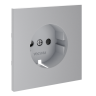 Лицевая панель для розетки с З/К и шторками, Серый, S70 Voltum VLS000716 Лицевая панель для розетки с З/К и шторками, Серый, S70 Voltum VLS000716