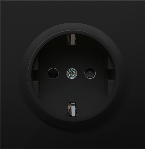 Лицевая панель для розетки с З/К со шторками, Матовый карбон, Donel DA DA22030 Лицевая панель для розетки с З/К со шторками, Матовый карбон, Donel DA DA22030