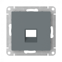 Лицевая панель для розетки компьютерной RJ45 Keystone, Грифель, AtlasDesign SE ATN000784