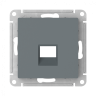Лицевая панель для розетки компьютерной RJ45 Keystone, Грифель, AtlasDesign SE ATN000784