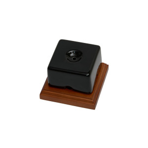 Распаечная коробка керамика 77х43, Черный, Кром Interior Electric РККК/08