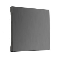 Лицевая панель выключателя 1 кл., Графит рифленый, Werkel W1119004
