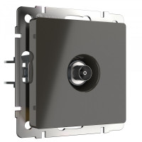 Розетка телевизионная TV оконечная, Серо-коричневый, Werkel W1183007