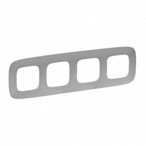 Рамка 4 местная, Алюминий, Valena Allure Legrand 754394