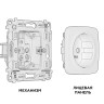 Розетка с З/К и шторками, Темная бронза матовый, OMEGA Quant Ambrella Volt MO637010