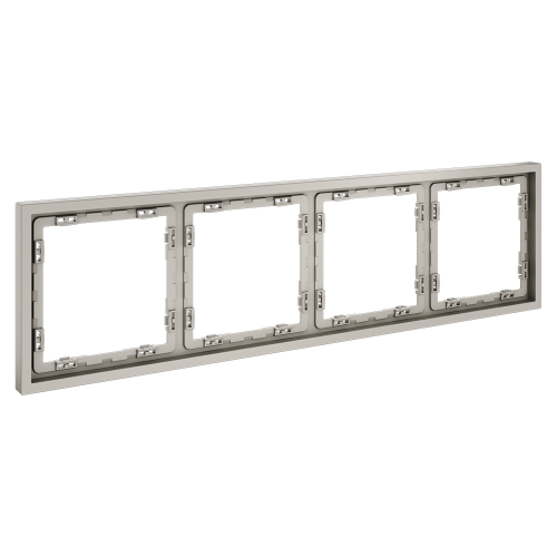 Рамка 4 местная, пластик, Кашемир, Voltum S70 VLS100403