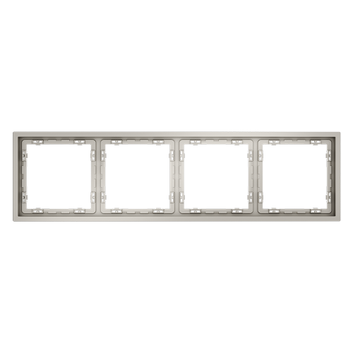 Рамка 4 местная, пластик, Кашемир, Voltum S70 VLS100403