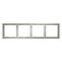 Рамка 4 местная, пластик, Кашемир, Voltum S70 VLS100403