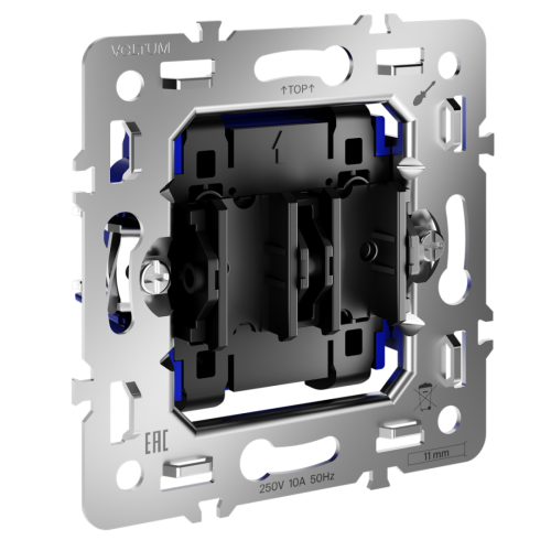 Механизм выключателя 2-кл 10А, S70 Voltum VLS0201M