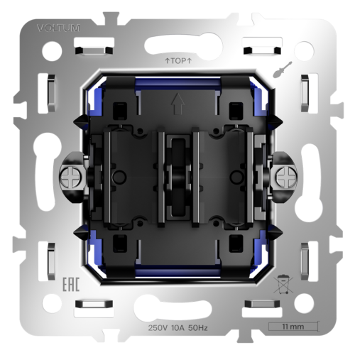 Механизм выключателя 2-кл 10А, S70 Voltum VLS0201M