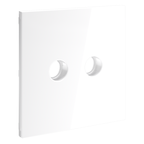 Лицевая панель для розетки телевизионной оконечной TV+SAT, Белый матовый, S70 Voltum VLS001602