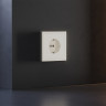 Лицевая панель для розетки с З/К, Хлопок, S70 Voltum VLS000613 Лицевая панель для розетки с З/К, Хлопок, S70 Voltum VLS000613