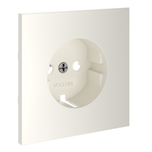 Лицевая панель для розетки с З/К, Хлопок, S70 Voltum VLS000613