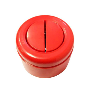 Выключатель пластиковый кнопочный 2 кл., цв. красный, Interior Electric С-2010
