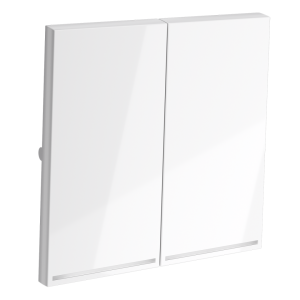 Клавиши для выключателя 2-кл с подсветкой, Белый глянцевый, S70 Voltum VLS000401