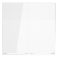 Клавиши для выключателя 2-кл с подсветкой, Белый глянцевый, S70 Voltum VLS000401