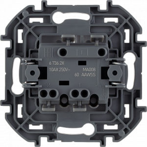 Выключатель 2 клав.,  белый, INSPIRIA Legrand 673620