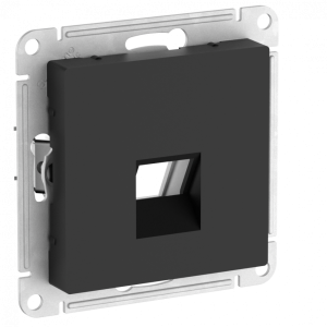 Лицевая панель для розетки компьютерной RJ45 Keystone, Карбон, AtlasDesign SE ATN001084