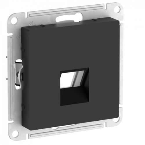 Лицевая панель для розетки компьютерной RJ45 Keystone, Карбон, AtlasDesign SE ATN001084