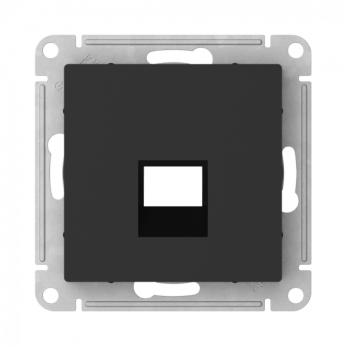 Лицевая панель для розетки компьютерной RJ45 Keystone, Карбон, AtlasDesign SE ATN001084